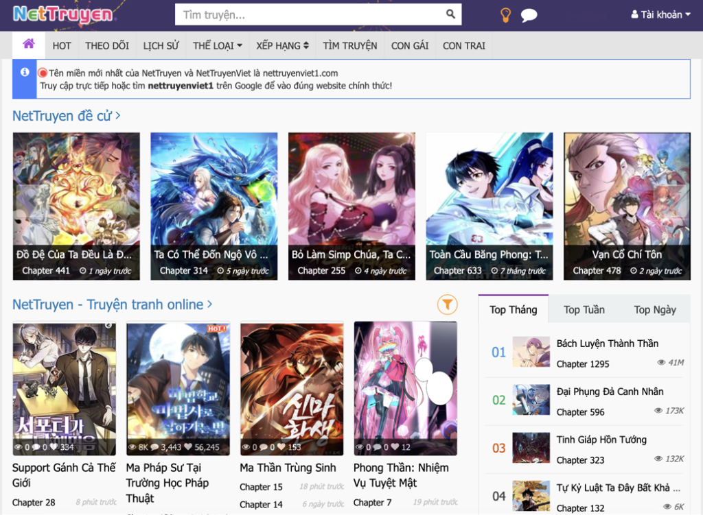 Truyện tranh NetTruyen
